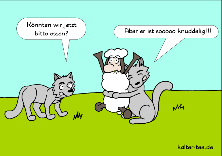 Wolf du hast das Schaf gestohlen.
