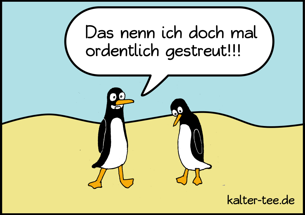 Pinguine in der Wüste