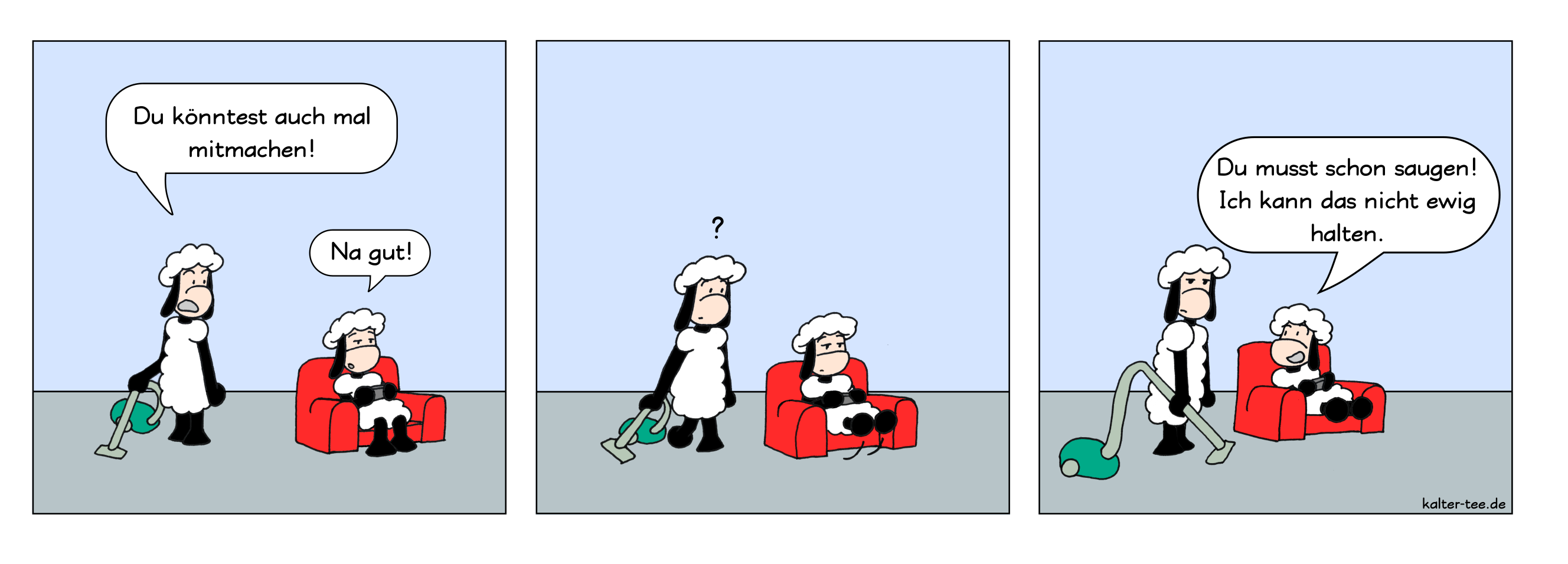 Zum Putzen verführt.