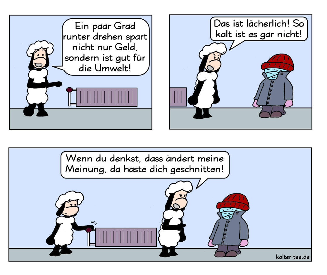 Kampf ums Thermostat.